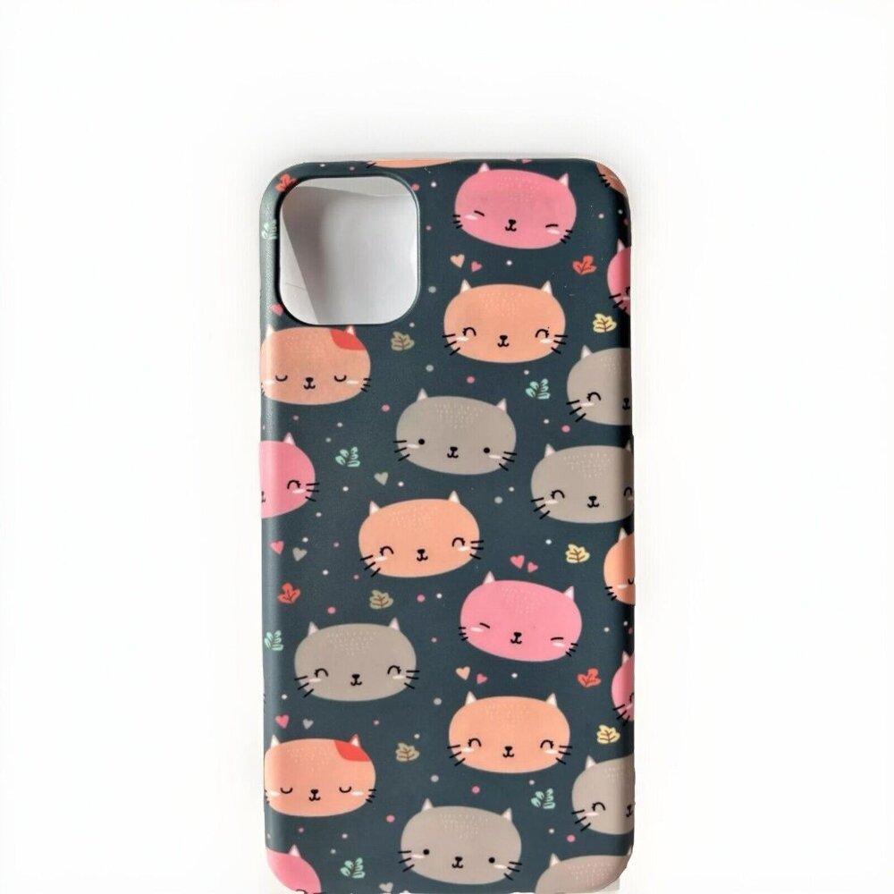 iPhone 11 Pro Max Case: Colorful Cats Design Cell Phone Protection -Brand New